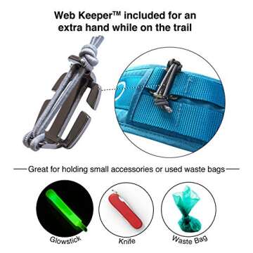 Kurgo RSG Utility Belt, Adjustable Dog Running Belt, Hands Free Running Belt for Running, Walking, Hiking