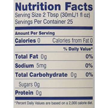 Torani Sugar Free Syrup, Vanilla, 25.4 Ounce