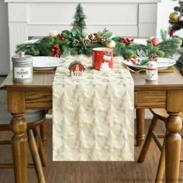 Artoid Mode Christmas Trees Table Runner 13x36 Durable Design