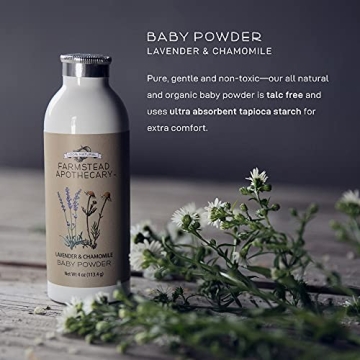 Natural Talc-Free Baby Powder for Gentle Skin Care 100%