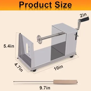 Curly Fry Cutter - Stainless Steel Manual Spiral Slicer