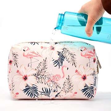 Narwey Cute Makeup Bag for Women, Travel Organizer