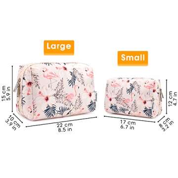 Narwey Cute Makeup Bag for Women, Travel Organizer