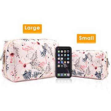 Narwey Cute Makeup Bag for Women, Travel Organizer