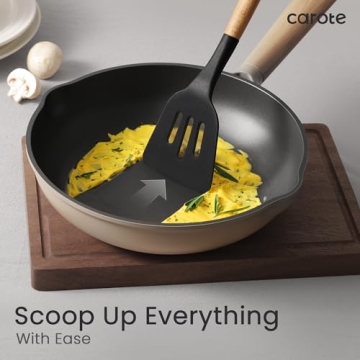 CAROTE Silicone Cooking Utensils Set for Nonstick Cookware