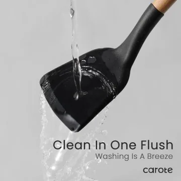 CAROTE Silicone Cooking Utensils Set for Nonstick Cookware