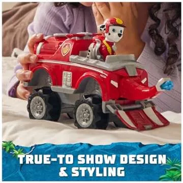 Paw Patrol Jungle Pups, Marshall Elephant Vehicle, Toy Truck with Collectible Action Figure, Kids Toys for Boys & Girls Ages 3 and Up