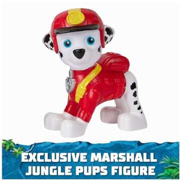 Paw Patrol Jungle Pups, Marshall Elephant Vehicle, Toy Truck with Collectible Action Figure, Kids Toys for Boys & Girls Ages 3 and Up