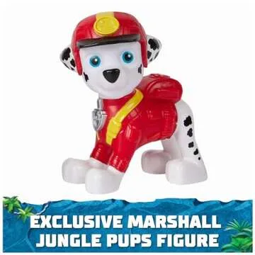 Paw Patrol Jungle Pups, Marshall Elephant Vehicle, Toy Truck with Collectible Action Figure, Kids Toys for Boys & Girls Ages 3 and Up