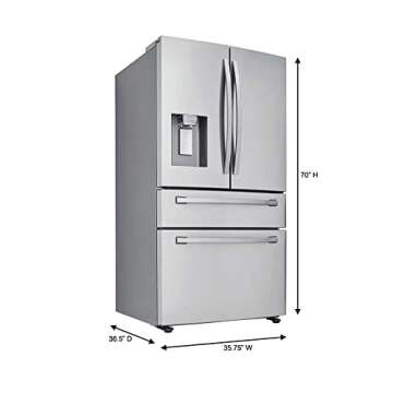 SAMSUNG RF28R7201SR 28 Cu. Ft. Stainless 4-Door French Door Refrigerator