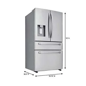 SAMSUNG RF28R7201SR 28 Cu. Ft. Stainless 4-Door French Door Refrigerator
