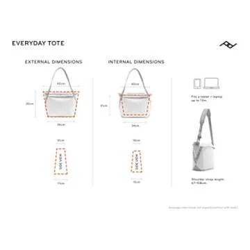 Peak Design Everyday Tote V2 15L Black for Travel or Photo Carry (BEDT-15-BK-2)