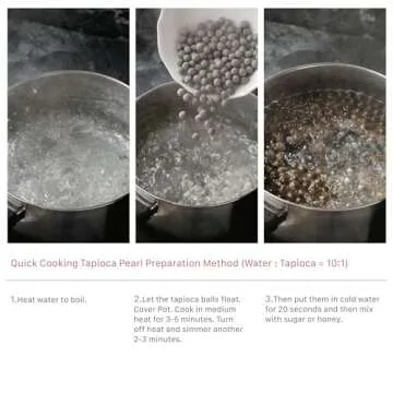 1 Packs of BOBA (Black) Tapioca Pearl "Bubble Tea Ingredients"