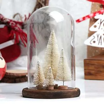 Mini Christmas Trees Set - 8 Pcs Tabletop Decor