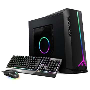 MSI Aegis SE Gaming Desktop: Intel i5, GeForce GTX 1660 S, 16GB RAM, 240GB SSD + 1TB HDD, WiFi 6, VR...