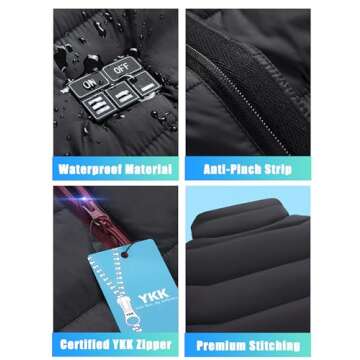Lightweight Heated Vest for Women with 10000mAh Battery