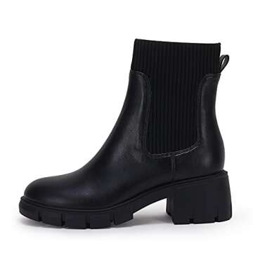Ruanyu Stylish Women’s Platform Ankle Boots - Comfortable Design