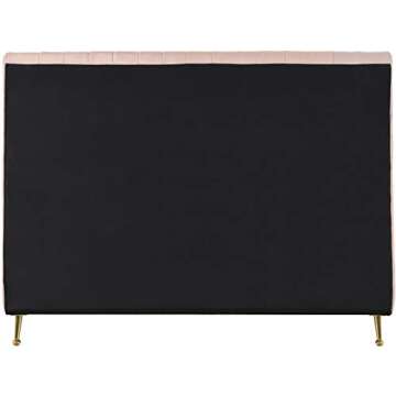 Elegant Meridian Furniture Zara King Velvet Bed S9