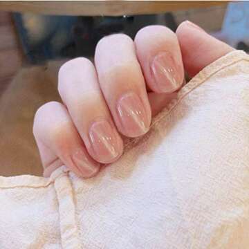 Asooll 24Pcs Pink Cat Eye False Nails: Glam Up Your Style