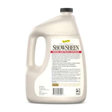 Absorbine ShowSheen Hair Polish & Detangler 128oz - Instant Detangling & Healthy Grooming