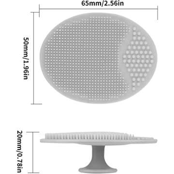 Silicone Face Scrubber Exfoliator Facial Cleansing Pads Precision Pore Cleansing Pad Acne Blackheads...