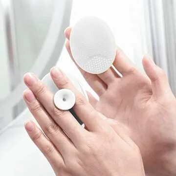 Silicone Face Scrubber Exfoliator Facial Cleansing Pads Precision Pore Cleansing Pad Acne Blackheads Removing Face Brush Baby Shower Tool Brushes, Valentine's Day Gift for Makeup Lover