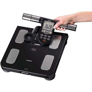 Omron Body Composition Monitor with Scale - 7 Fitness Indicators & 180-Day Memory