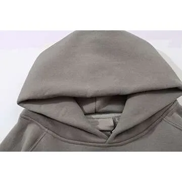 Womens Oversized Hoodies Fleece Sweatshirts Long Sleeve Sweaters Pullover 2023 Fashion Fall Clothes with Pocket (Large, Dark Gray)