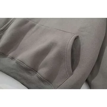 Womens Oversized Hoodies Fleece Sweatshirts Long Sleeve Sweaters Pullover 2023 Fashion Fall Clothes with Pocket (Large, Dark Gray)