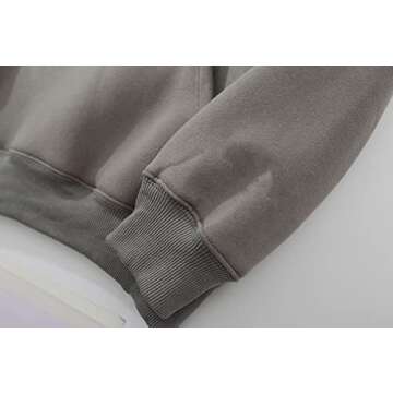 Womens Oversized Hoodies Fleece Sweatshirts Long Sleeve Sweaters Pullover 2023 Fashion Fall Clothes with Pocket (Large, Dark Gray)