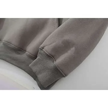 Womens Oversized Hoodies Fleece Sweatshirts Long Sleeve Sweaters Pullover 2023 Fashion Fall Clothes with Pocket (Large, Dark Gray)