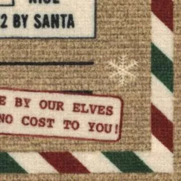 Ruggable Washable Front Entryway 2x3 Welcome Door Mat, Neutral, Premium Doormat for Indoor Outdoor Entry with Gripper Non Slip Pad, Christmas