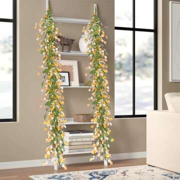 Artgar 6Ft Flower Garland for Home Indoor Outdoor Decor