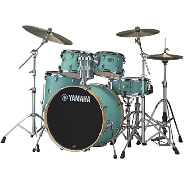 Yamaha Stage Custom Birch 5pc Shell Pack with 22" Kick & Snare Drum in Matte Surf Green
