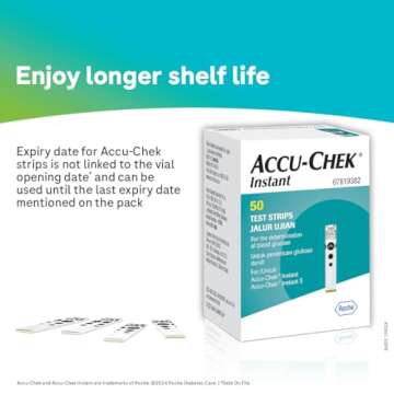 Accu-Chek Instant S Glucometer with Test Strips, 10 Count
