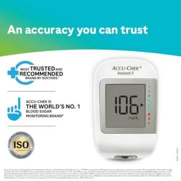 Accu-Chek Instant S Glucometer with Test Strips, 10 Count