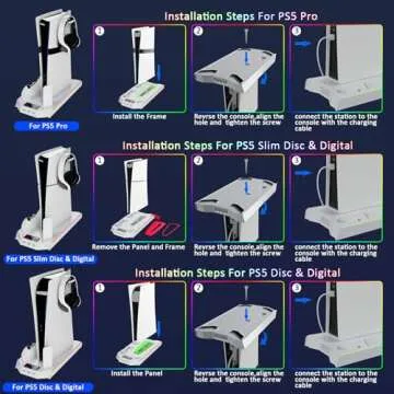 PS5 Cooling Station with RGB Light for Optimal Performance