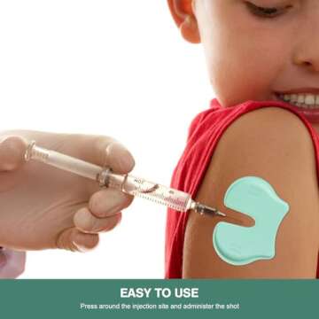 Pumwoy 4PCS Shot Pain Reducer, Shot Pain Reducer Reusable Plastic Immunization Shooting Assist Block...