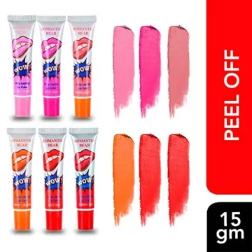 Tattoo Magic Peel Off Lip Gloss 6 Colors Waterproof