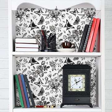 VaryPaper Vintage Floral Peel and Stick Wallpaper 17.7x315