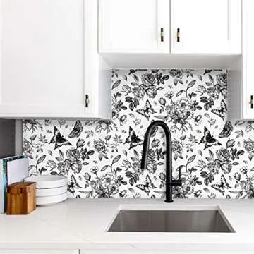 VaryPaper Vintage Floral Peel and Stick Wallpaper 17.7x315