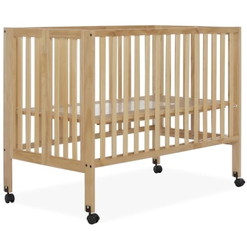 Dream On Me Quinn Folding Crib - Portable & Stylish