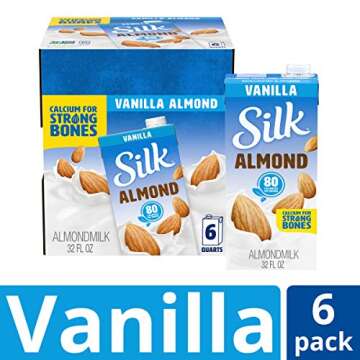 Silk Almond Milk Vanilla - Dairy-Free, Shelf-Stable, Non-GMO