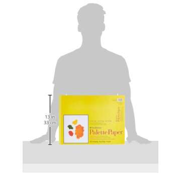 Strathmore 300 Series Palette Paper Pad, Tape Bound, 12x16 inches, 40 Sheets (41lb/67g) - Artist Paper for Adults and Students