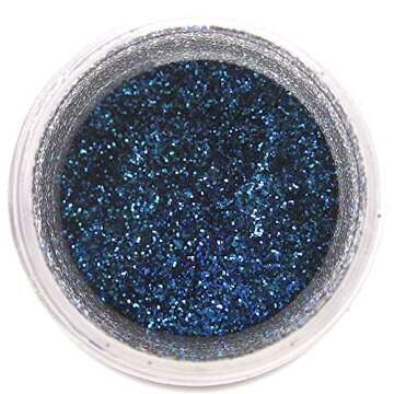 Royal Blue Craft Glitter Dust | Shiny Blue Glitter | Decoration Dust for Cake Accessories, DIY Crafting | Glitter Dust for Decoration | Brillantina | Sunflower Sugar Art