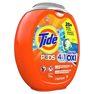 Tide PODS 4 in 1 Ultra Oxi Laundry Detergent Soap Pods