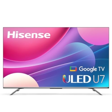 Hisense ULED Premium U7H QLED Series 65-inch Class Quantum Dot Google 4K Smart TV (65U7H, 2022 Model...