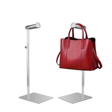 KDYZS+ Silver Purse Stands for display, 2pcs Bag Rack, Purse Display Stand Handbag Holder,Height-Adj...