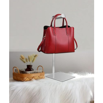 KDYZS+ Silver Purse Display Stand, Adjustable Elegant Holder