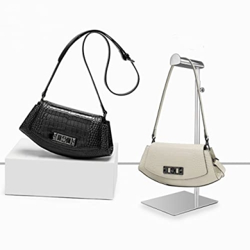 KDYZS+ Silver Purse Display Stand, Adjustable Elegant Holder